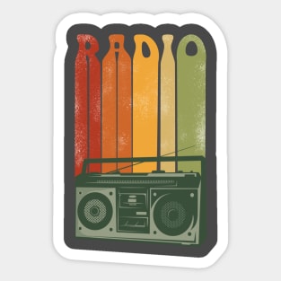 Radio Retro Sticker